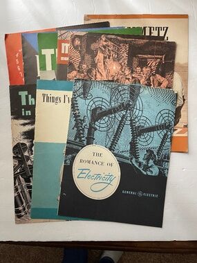 GENERAL ELECTRIC GE 8 1950s Educational Booklets Research Laboratory 1 Bonus
